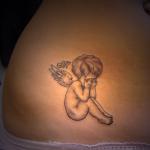 tatoo ange triste