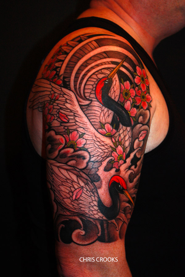 tatoo oiseau japonais