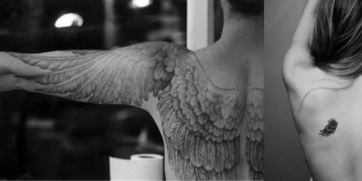 tatouage aile omoplate