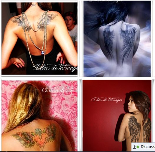 tatouage aile omoplate