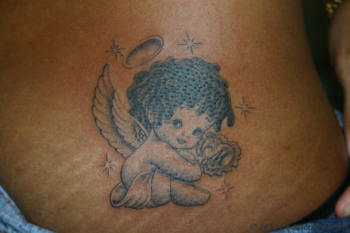 tatouage ange bebe