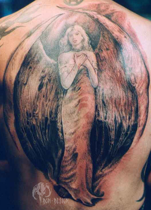 tatouage ange cornu