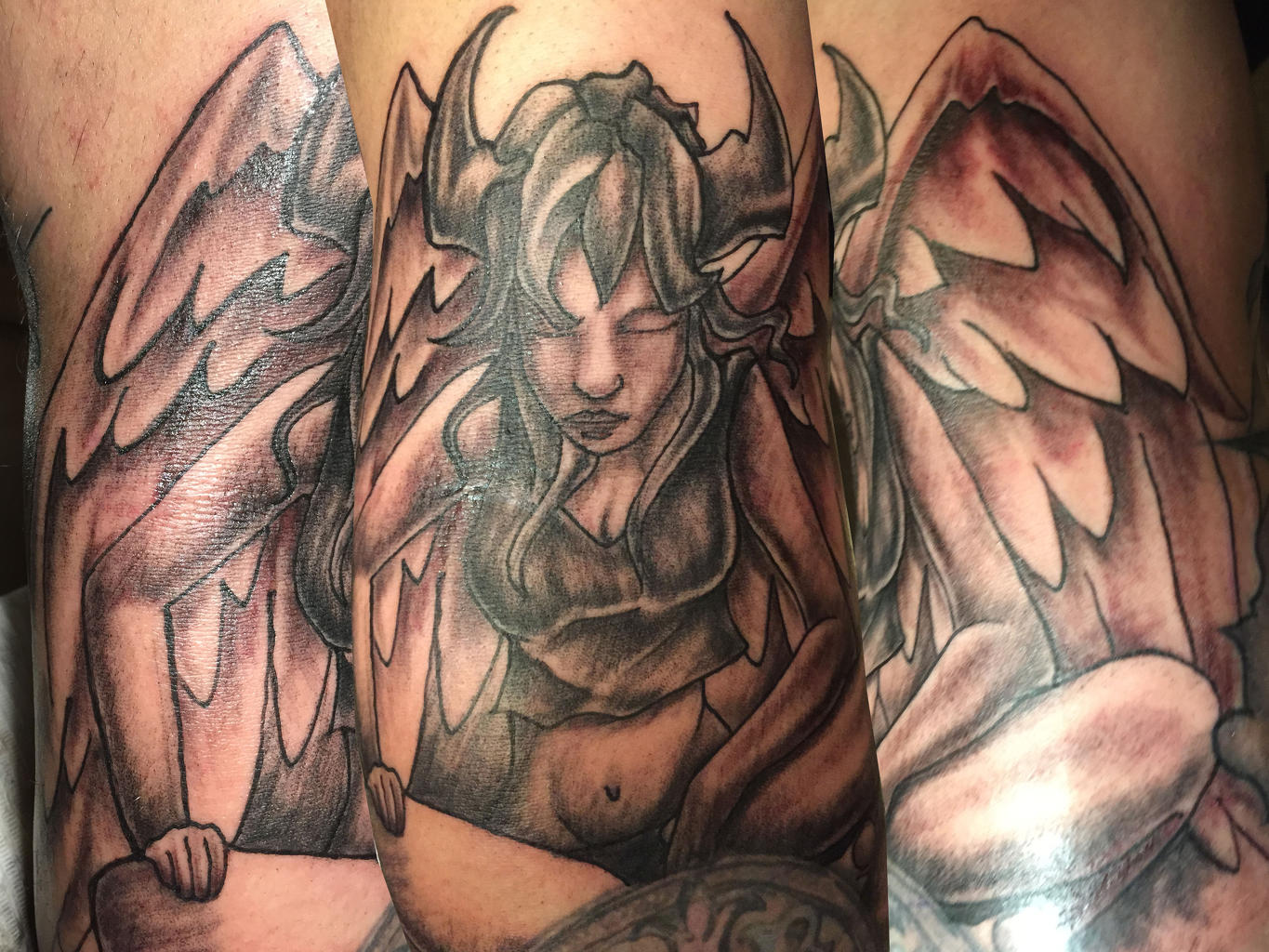 tatouage ange cornu