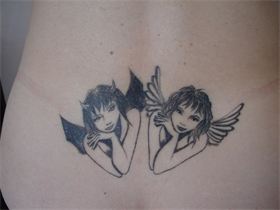 tatouage ange et démon