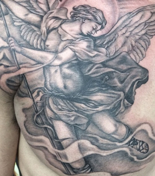 tatouage ange gothique