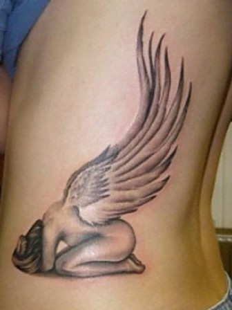 tatouage ange gothique