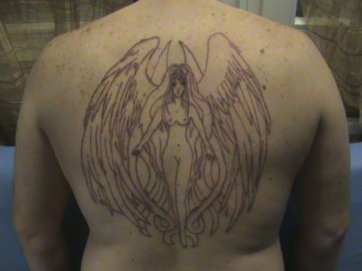 tatouage ange manga