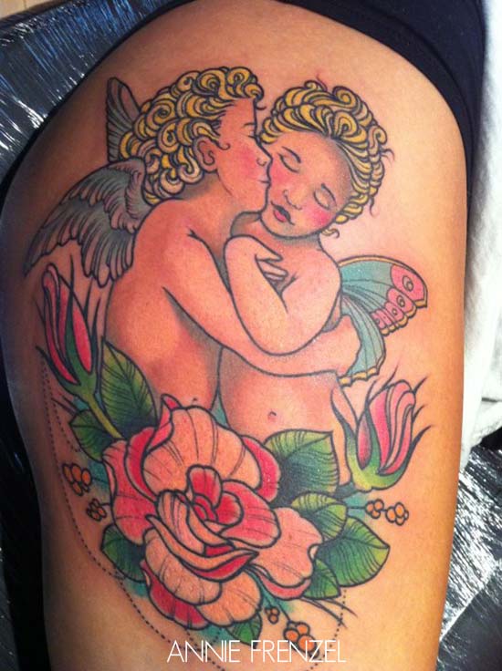 tatouage ange old school