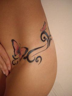 tatouage ange papillon