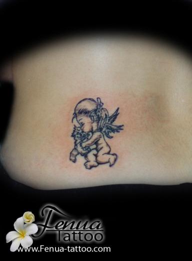 tatouage ange papillon