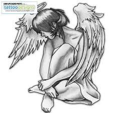 tatouage ange pin up