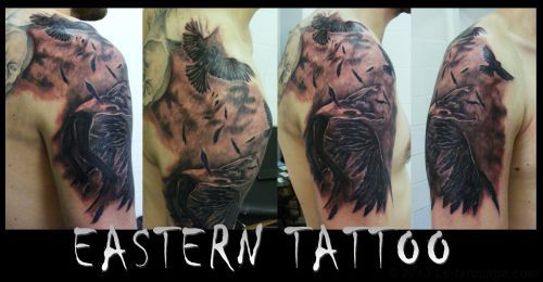 tatouage ange qui vole