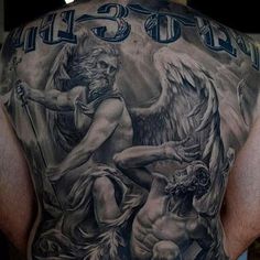 tatouage ange vs démon