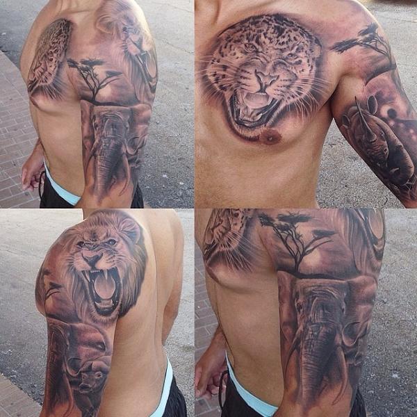 tatouage animaux bras
