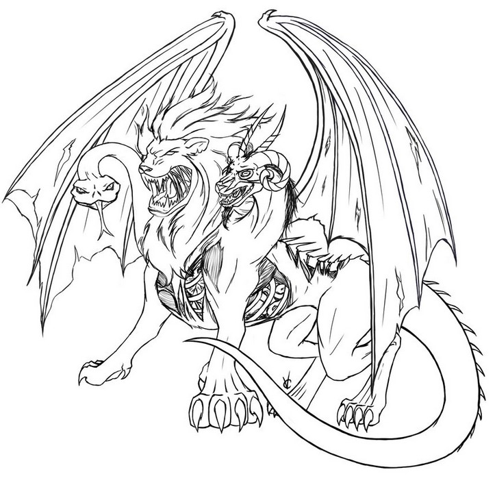 Tatouage animaux fantastique