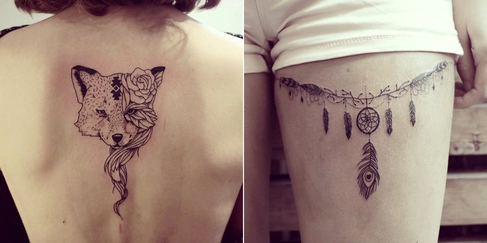 tatouage animaux femme