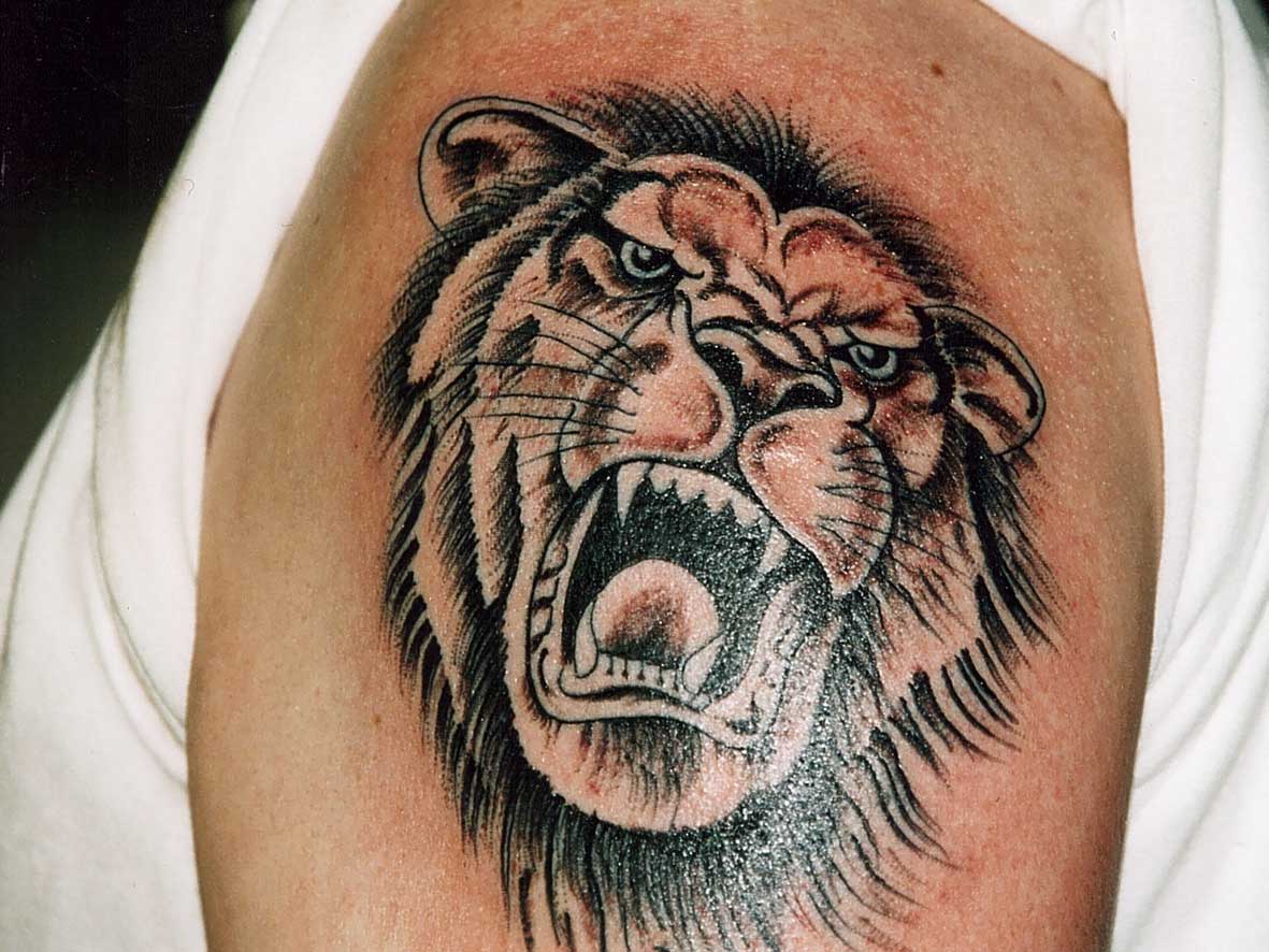 Tatouage animaux lion