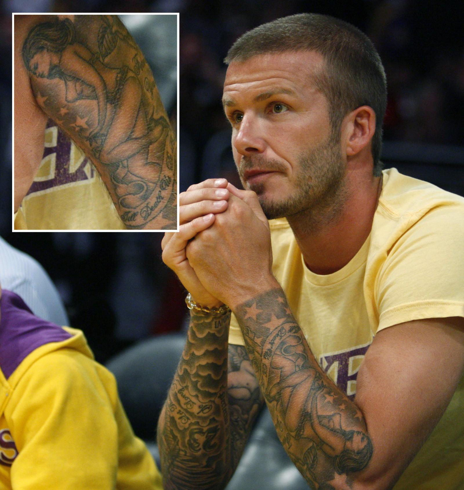 Tatouage avant bras beckham