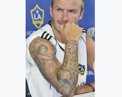 tatouage avant bras beckham