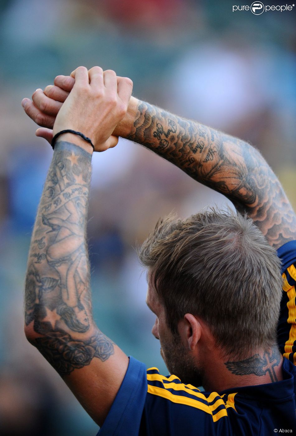 tatouage avant bras beckham
