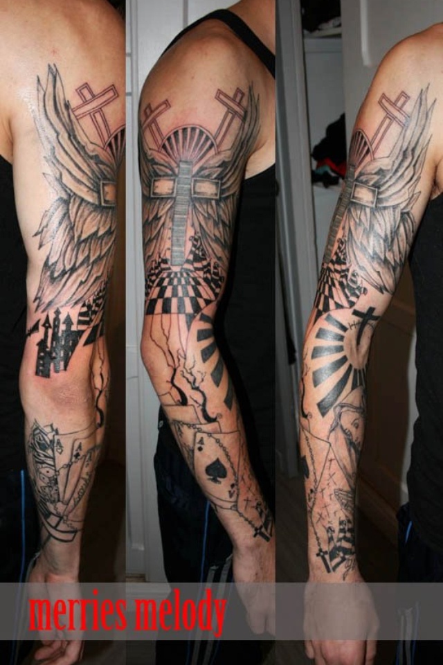 tatouage avant bras entier