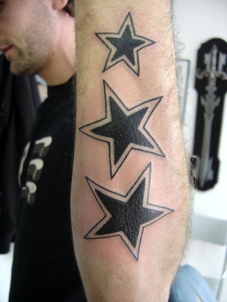 tatouage avant bras etoile