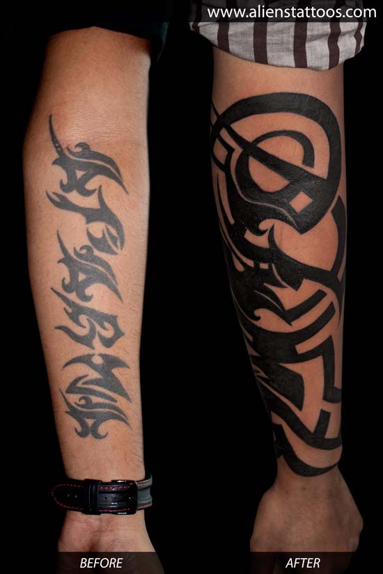 tatouage avant bras homme tribal