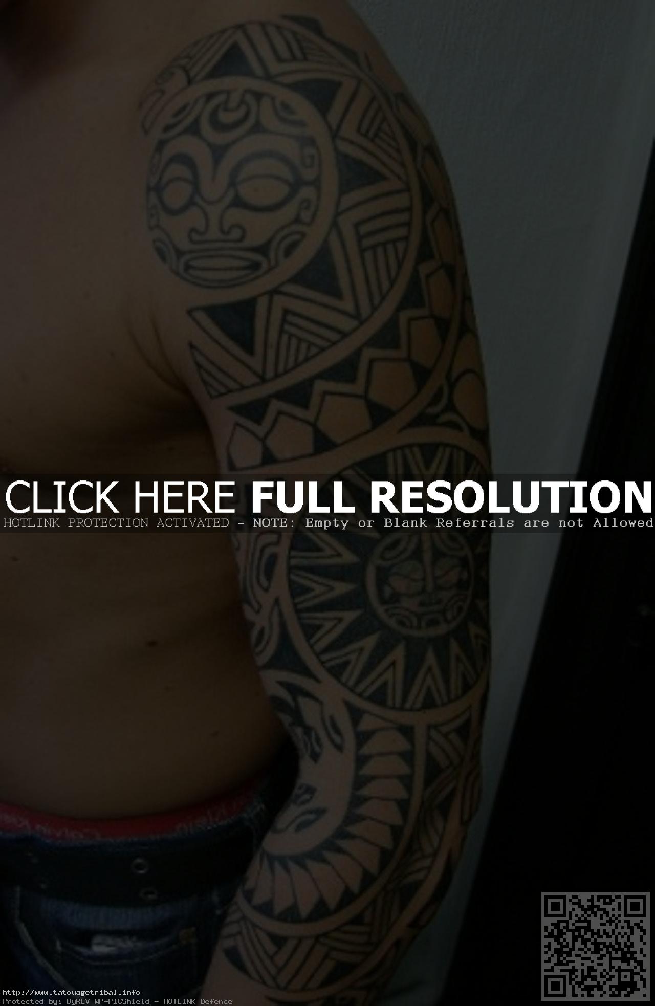 tatouage avant bras homme tribal