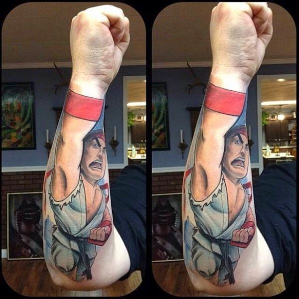 tatouage avant bras luffy