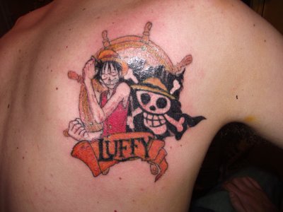 tatouage avant bras luffy