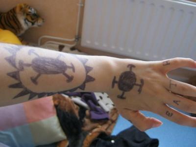 tatouage avant bras luffy