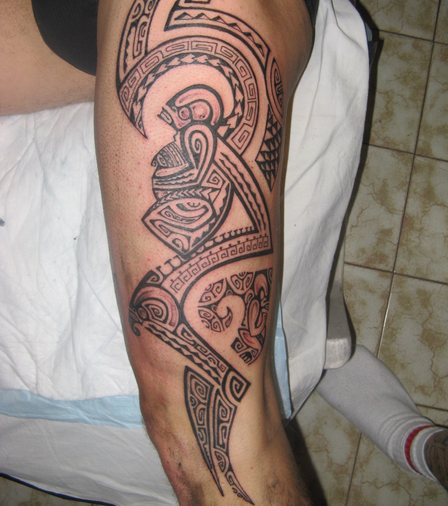 tatouage avant bras motard