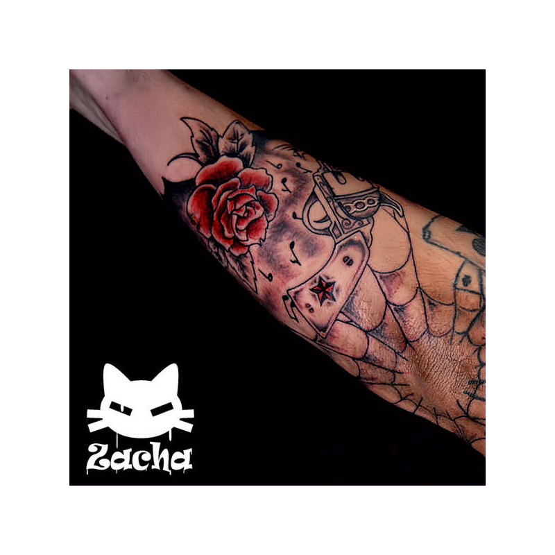 tatouage avant bras new school