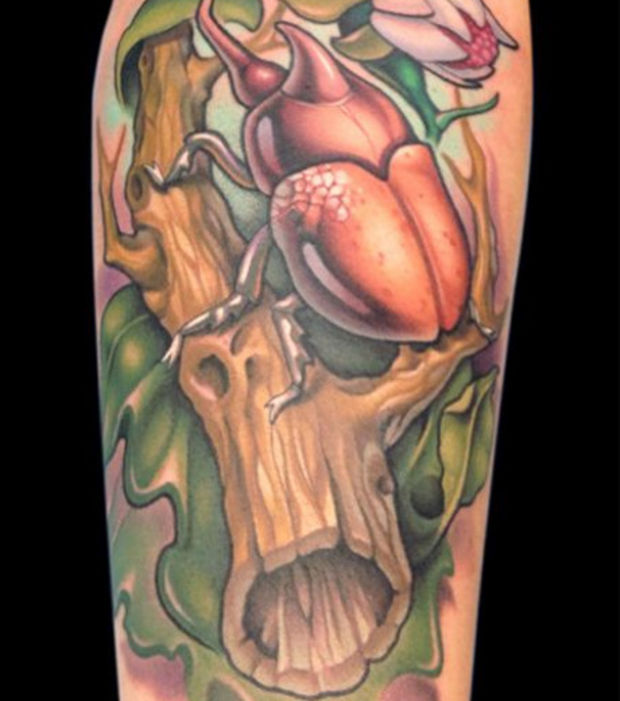 tatouage avant bras new school