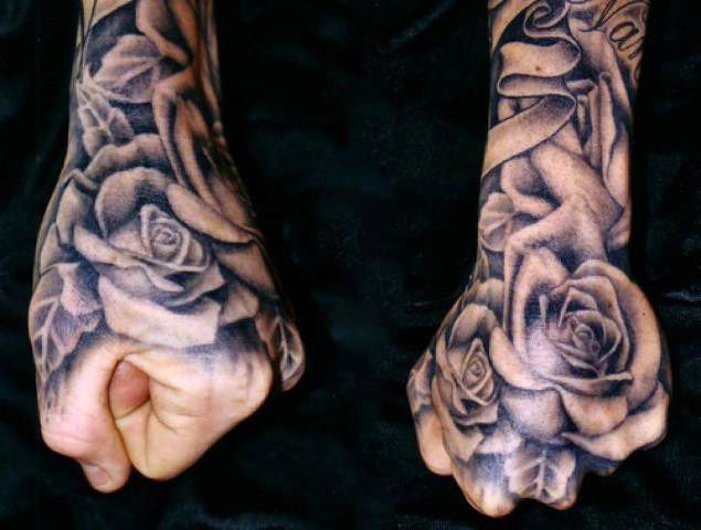 tatouage avant bras ombrage