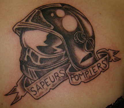 Tatouage avant bras pompier