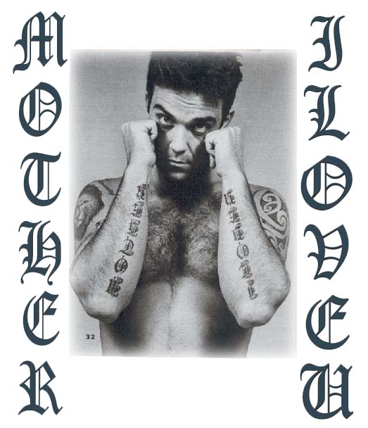 tatouage avant bras robbie williams