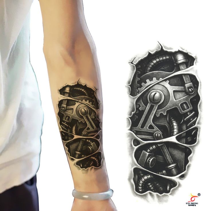 tatouage avant bras robot