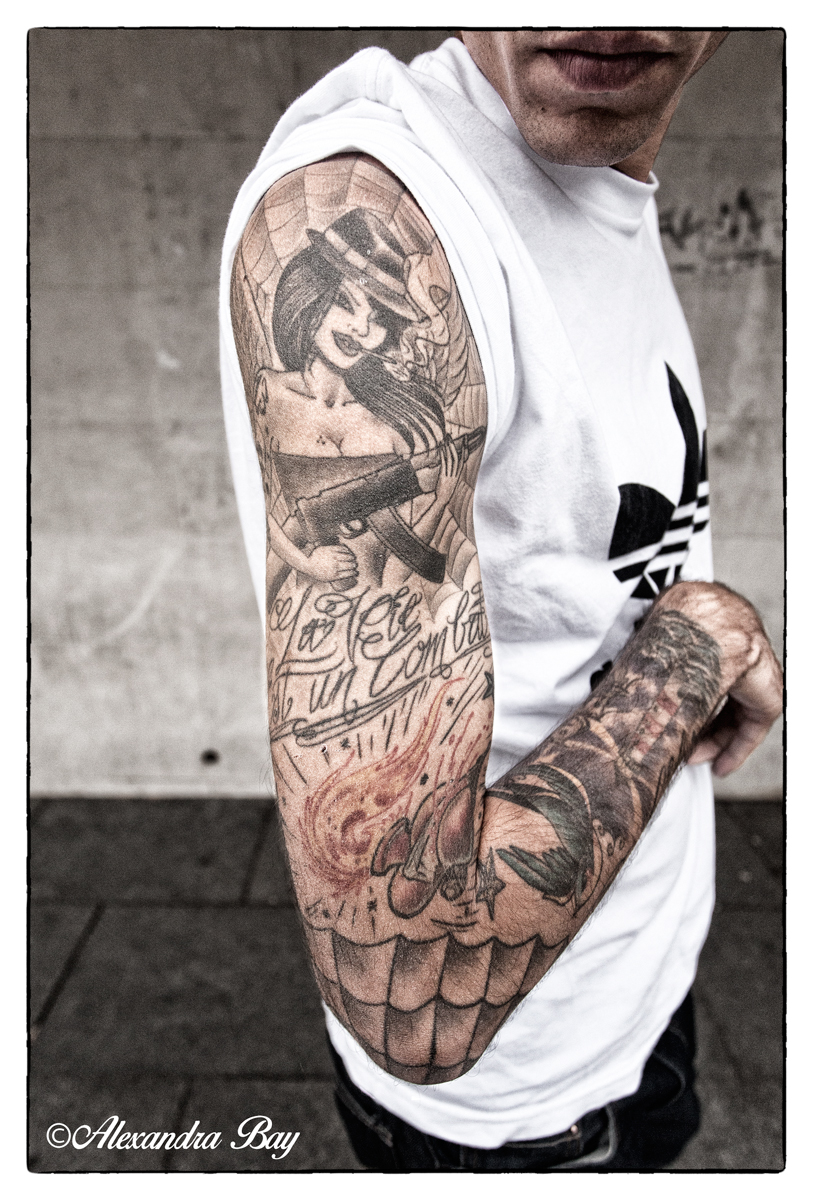 tatouage avant bras rock