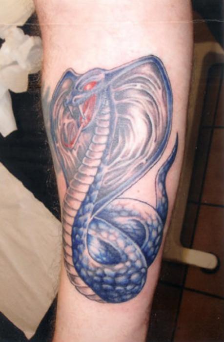 tatouage avant bras serpent