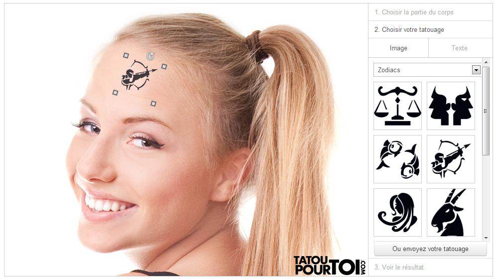 tatouage avant bras simulation