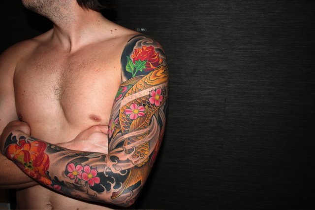 tatouage avant bras style japonais