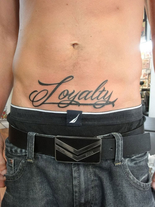 tatouage bas ventre mec