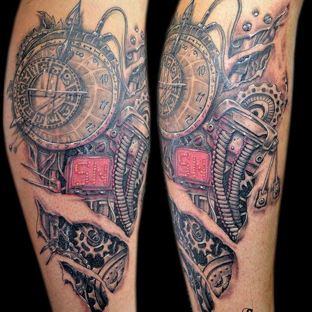 tatouage biomecanique bretagne