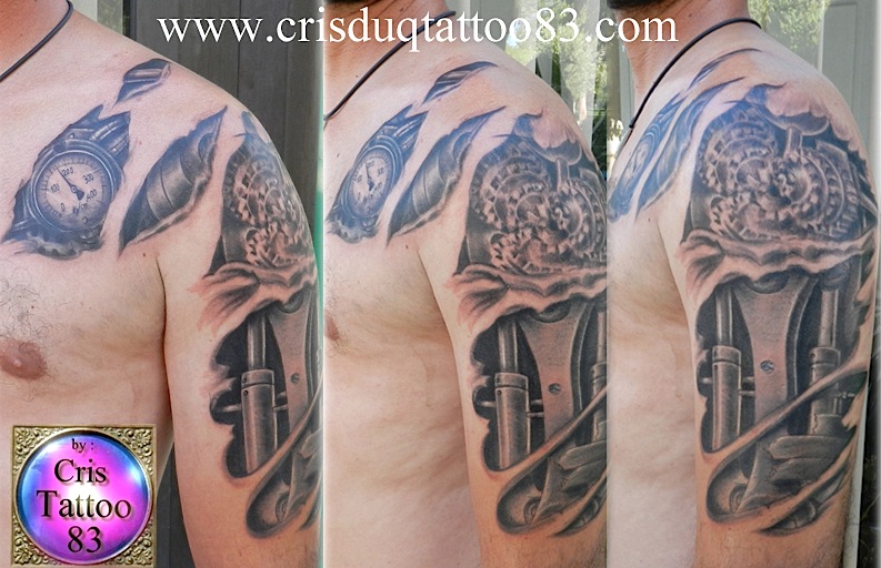 tatouage biomecanique cheville