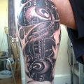 tatouage biomecanique genou