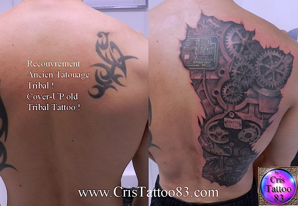 tatouage biomecanique omoplate