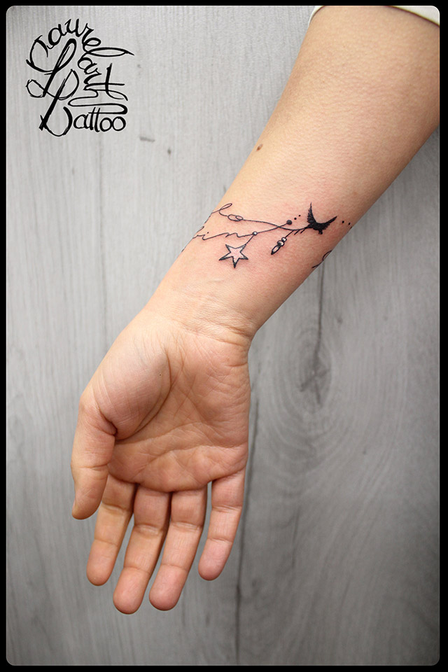 tatouage bracelet poignet
