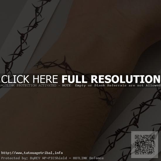 tatouage bracelet poignet homme tribal