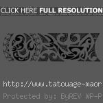 tatouage bracelet poignet polynésien